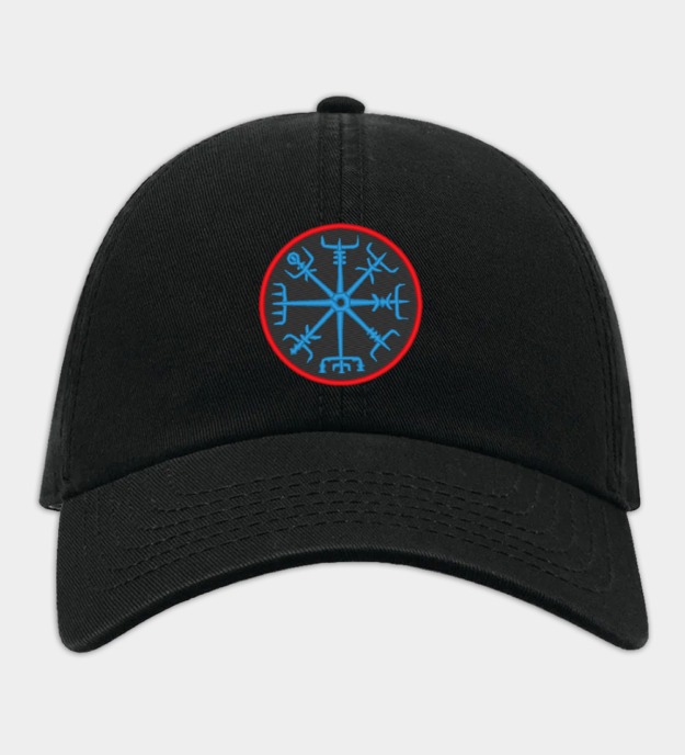 Vyšívaná baseballová čiapka s Vegvísir